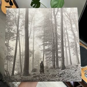 Folklore Taylor Swift Vinyl Original Cover with Creamy Caramel Coloured Press
